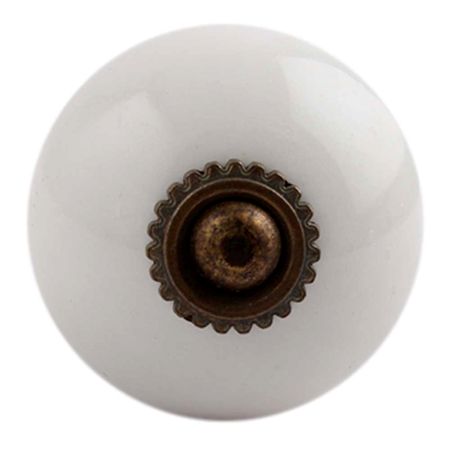 White Antique Fitting Ceramic Drawer Knob